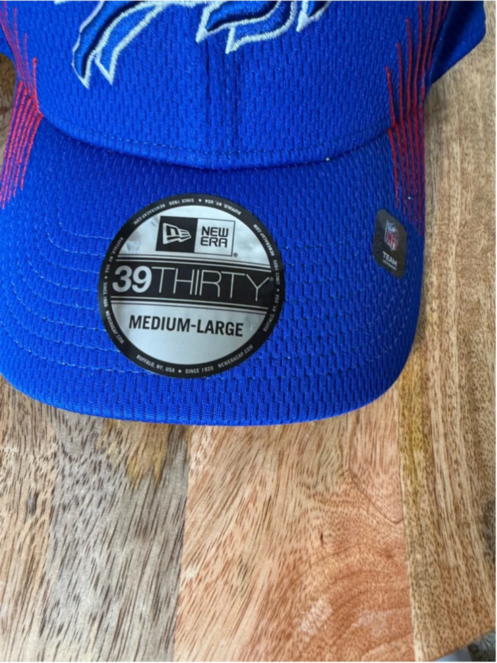 New Era Blue Buffalo Bills 39Thirty Fitted Hat One Size